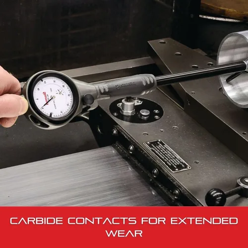 Miniatura 4 de Starrett Calibrador de diámetro del dial con funda protectora y contactos de carburo - Rango de 1.4-2.4 pulgadas, graduación de .0005 pulgadas