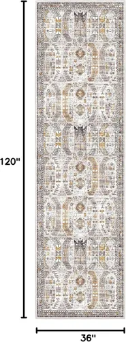 Miniatura 100 de Madane Tapete lavable de 2 x 10 pies para pasillo, cocina, recibidor, clásico, suave, antideslizante para interiores, casa de campo, baño, sala