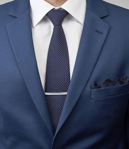 Miniatura 33 de Juego de corbata de regalo para hombre, corbata sedosa, bolsillo cuadrado, clips de corbata, gemelos para hombres