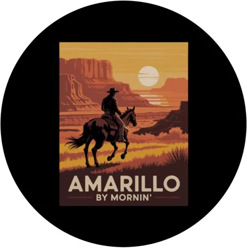 Miniatura 3 de Amarillo by Mornin Folk Style Western Country Music PopSockets Adhesive PopGrip