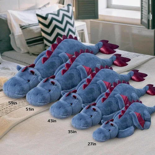 Miniatura 4 de Animal de peluche de pterosaurio con alas - Lindos dinosaurios suaves, juguetes de peluche de pequeño dragón volador, almohada de peluche, regalos