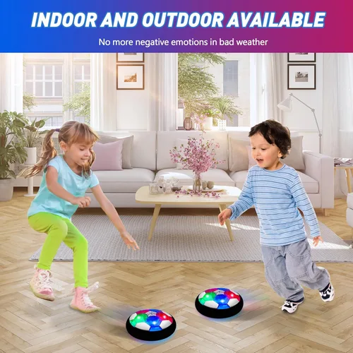 Miniatura 6 de Pelota de Fútbol LED Flotante Juguetes para Niños, Pelota de Entrenamiento con Poder de Aire para Niños Jugando Fútbol en Interiores y Exteriores