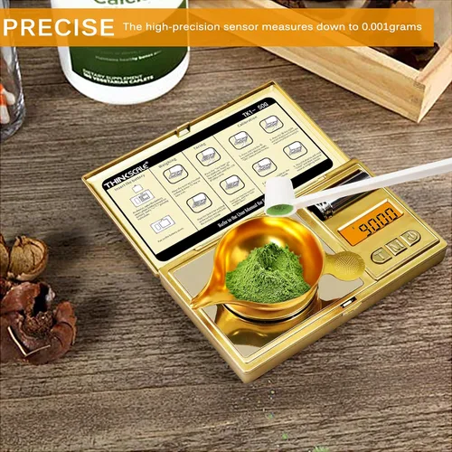 Miniatura 2 de THINKSCALE - Báscula digital de 50 g / 0,001 g, báscula de joyería y gemas de oro, báscula de mg para polvo, recarga, báscula de microgramos