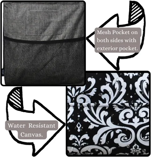 Miniatura 272 de NGIL Bolsa de comestibles reutilizable extra grande plegable de gran tamaño para comestibles, almacenamiento, picnic, playa, Bronco-negro occidental