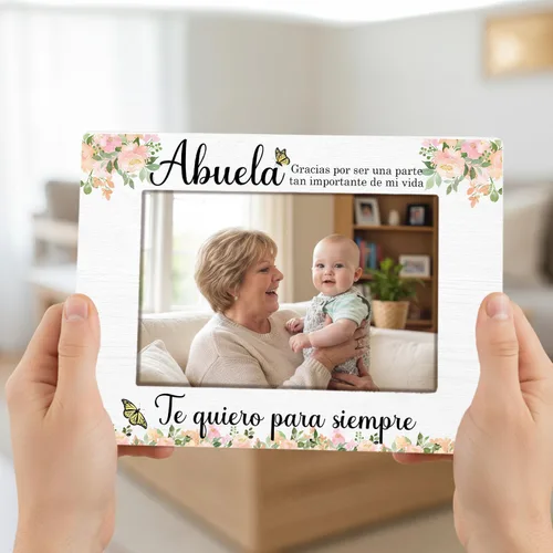Miniatura 6 de Abuela - Marco de fotos de 4 x 6 pulgadas, regalo de abuela española para cumpleaños, Navidad, marco de fotos de Abuela Te Quiero para Siempre de 4