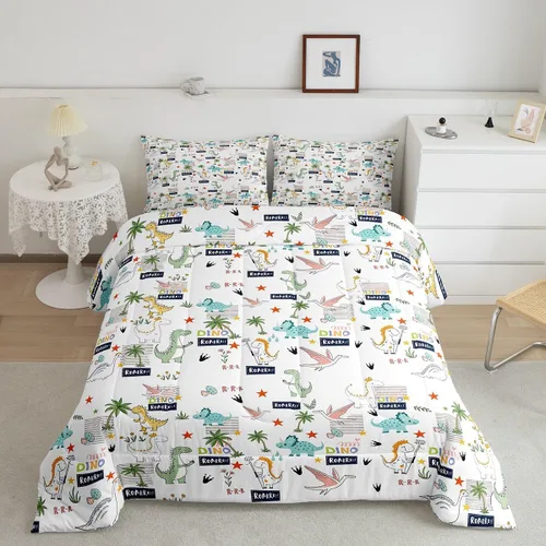 Miniatura 11 de Feelyou Juego de ropa de cama con teclas de piano, edredón de notas musicales para niños, niñas, adolescentes, juego de edredón con patrón musical