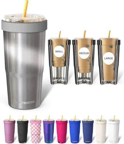 Miniatura 28 de Frost Buddy Togo Buddy 30oz Stainless Steel Vacuum Insulated Tumbler To Go Coffee Cup – Iced Coffee Sleeve, Travel Mug, Thermal Cup for Hot & Cold