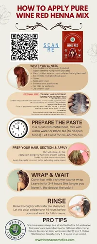 Miniatura 3 de Tinte natural de henna para el cabello, 100% polvo de henna puro para el crecimiento del cabello orgánico (rojo vino, 14.11 oz + 1.76 oz gratis)