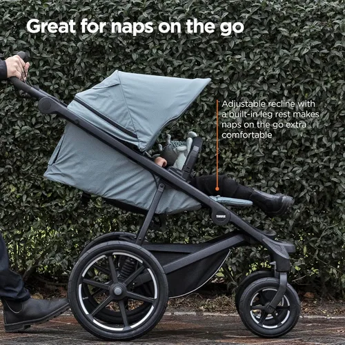 Miniatura 6 de Thule Urban Glide Cochecito Todo Terreno de 4 Ruedas para Un Solo Niño, Sistema de Suspensión Completa, Neumáticos Llenos de Aire, Asiento Vertical