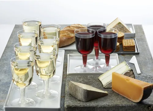 Miniatura 4 de Copas de vino Party Essentials, de plástico duro, de dos piezas, 5.5 onzas, Multicolor