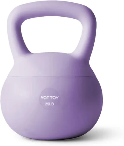 Miniatura 11 de YOTTOY Pesa rusa suave, pesas rusas con agarre antideslizante para entrenamientos en casa, juego de pesas rusas fuerza y seguridad garantizadas Rosa