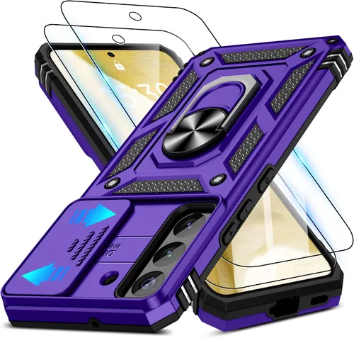 Miniatura 56 de ATUMP Funda para OnePlus Nord N200 5G con protector de pantalla HD con cubierta para cámara deslizante, soporte de anillo de rotación de 360°