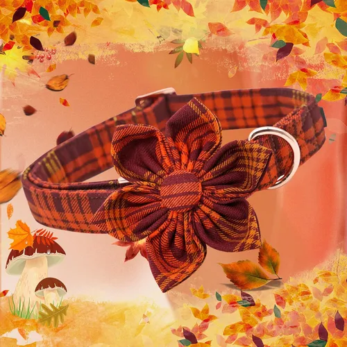 Miniatura 4 de Lionheart Glory - Collar de perro estampado con flor - Resistente, ajustable, protección contra caídas para cachorros XS