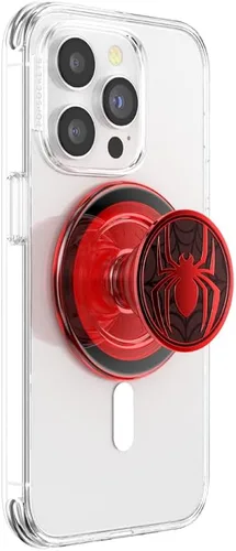 Miniatura 7 de Agarre para teléfono PopSockets con soporte expandible, agarre adhesivo, esmaltado - Marvel Spiderman Esmalte Spiderman