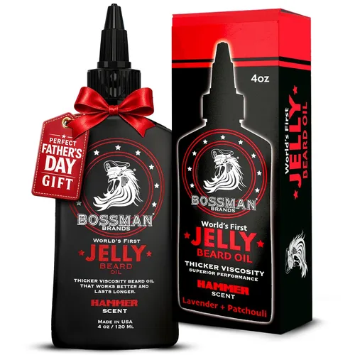 Miniatura 14 de Bossman Aceite en Gel para Barba para Hombres (4 oz, Naked - Sin Fragancia) – Suaviza, Hidrata y Acondiciona con Ingredientes Naturales