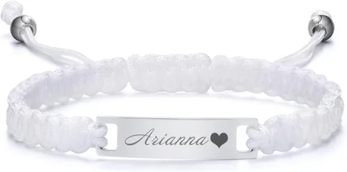 Miniatura 74 de Pulsera de barra para bebé: chapado en oro de 18 quilates, pulsera con placa de identificación personalizada para niños pequeños de mamá, nombre