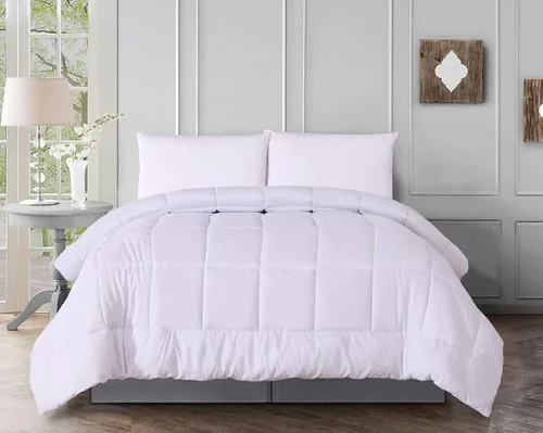 Miniatura 11 de Elegant Comfort Edredón de lujo súper suave de plumón de ganso alternativo, cosido en caja y doble relleno, edredón de calidad premium, calidez