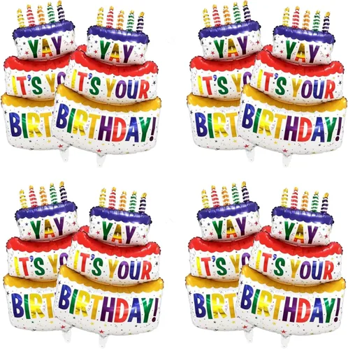 Miniatura 11 de 2 globos de cumpleaños grandes de 41 pulgadas inflados de Mylar para suministros de fiesta de cumpleaños, decoración de baby shower