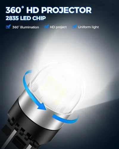 Miniatura 2 de Marsauto Bombillas LED 7440 7443, luces de marcha atrás, 300% más brillantes, 7441 7444 W21W T20, lámparas LED de repuesto para luces de freno