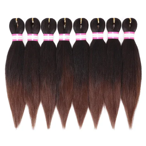 Miniatura 54 de Extensiones de cabello para trenzar preestiradas, color negro, 12 pulgadas, 8 paquetes de cabello natural para trenzar, fácil trenza, ajuste de agua
