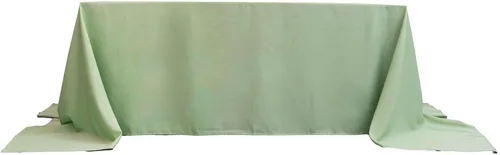 Miniatura 161 de Efavormart - Mantel redondo de poliéster de 108 pulgadas, 108 pulgadas, para bodas, fiestas, banquetes, restaurantes, color verde manzana