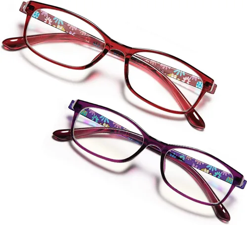 Miniatura 9 de EYEURL Lentes de lectura con bloqueo de luz azul para mujer, lectores de computadora ligeros 2.00, antifatiga ocular TR90, lentes de marco