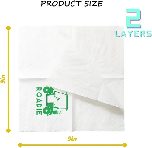 Miniatura 3 de Servilletas de cóctel de golf, paquete de 100 servilletas de papel con temática de golf Par-Fect Together para boda, ensayo, cena, despedida