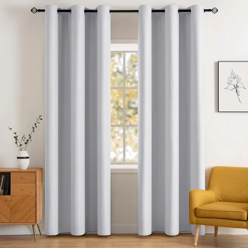 Miniatura 91 de MIULEE Cortinas opacas para dormitorio o sala de estar, juego de 2 paneles de cortina para ventana con aislamiento térmico y bloqueo de luz