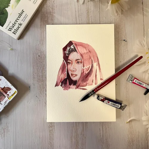 Miniatura 2 de tumuarta Bloque de acuarela de 300 libras, 640 GSM, 100% algodón, 5 x 7 pulgadas, 10 hojas, sin ácidos, prensa en frío, tablero de papel de acuarela