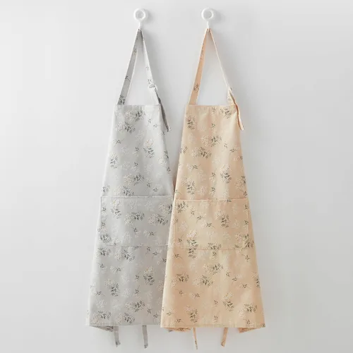 Miniatura 3 de Delantal de estilo japonés vintage para hombres y mujeres, delantal de cocina ajustable con bolsillos, delantal multifuncional para hornear
