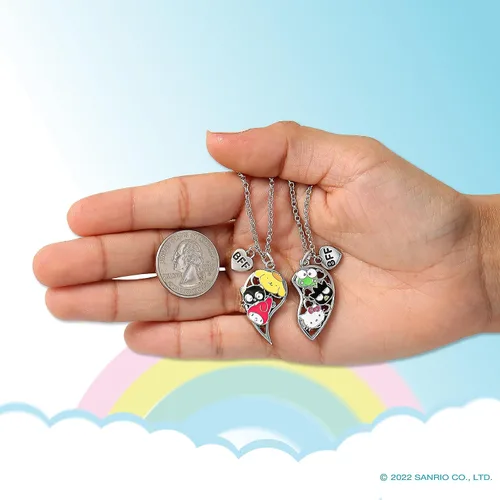 Miniatura 3 de Hello Kitty Sanrio and Friends - Juego de collar de amistad para niñas de 16 + 3 pulgadas, con licencia oficial, Disfraz, No es una piedra preciosa