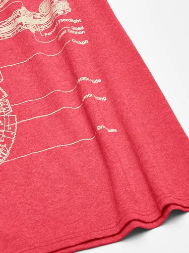 Miniatura 3 de STAR WARS Men's Millennium Falcon Detailed Drawing T-Shirt