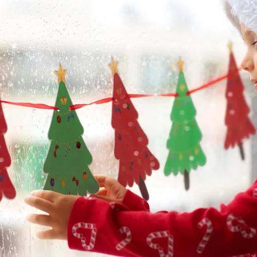 Miniatura 6 de 100 hojas de cartulina verde de 8.5 x 11 pulgadas, papel de impresora grueso Goefun de 80 libras para tarjetas de Navidad, invitaciones