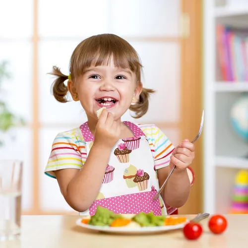 Miniatura 2 de Claswcalor Delantal de cocina para niños y niñas, 100% algodón, lindo delantal para hornear cupcakes, delantal de cocina ajustable, delantal rosa