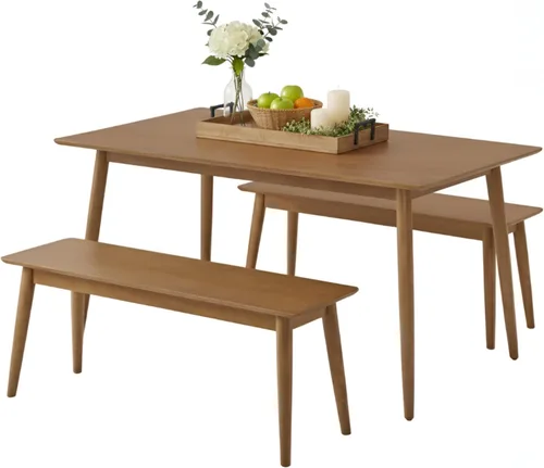 Miniatura 33 de Alaterre Furniture Calais Dining - Juego de 2 sillas de comedor moderno de mediados de siglo, juego de sillas de madera maciza con diseño