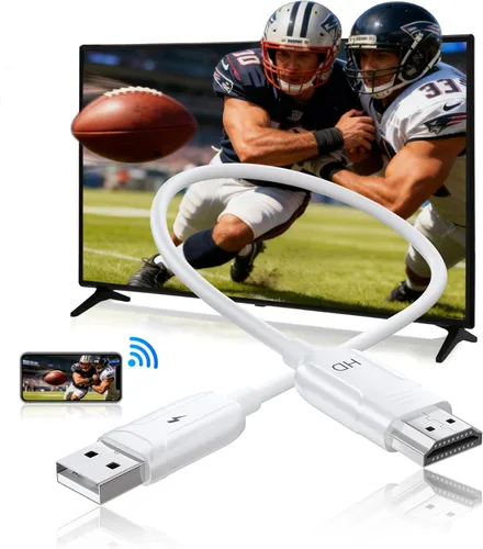 Adaptador de pantalla HDMI inalámbrico, cable HDMI inalámbrico para AirPlay/Miracast a 1080P HDTV de pantalla grande, adaptador de dongle de espejo