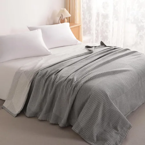 Miniatura 25 de Manta NTBAY para la cama, de más de una capa, hecha de muselina de algodón natural