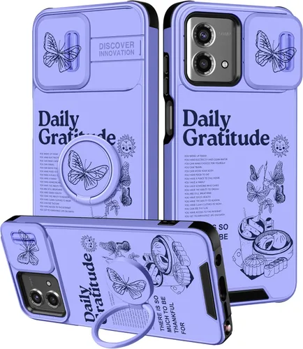 Miniatura 133 de Funermei Funda para Moto G Play 4G 2024 – Funda para teléfono para mujeres y niñas, diseño único de gato y libros, diseño único con funda