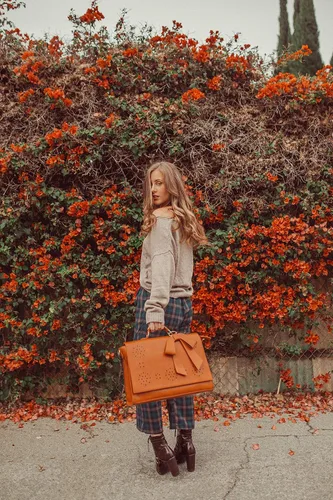Miniatura 9 de ECOSUSI Maletín para mujer, de piel vegana, para el trabajo, bolso de hombro para computadora con lazo desmontable