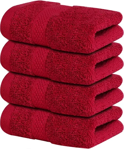 Miniatura 22 de Infinitee Xclusives Toallas de lujo para la ducha [13 x 13] – 100% algodón [paquete de 12], toallas faciales suaves y absorbentes para baño, Gris
