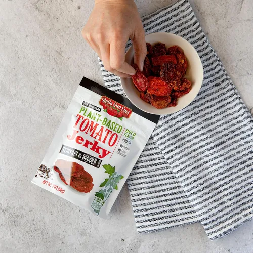 Miniatura 3 de Bella Sun Luci Cecina de tomate a base de plantas-Teriyaki Cracked Pepper