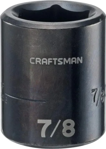 Miniatura 4 de Llave de impacto poco profundo CRAFTSMAN, SAE, accionamiento de 1/2 pulgada, 7/16 pulgadas (CMMT15849)