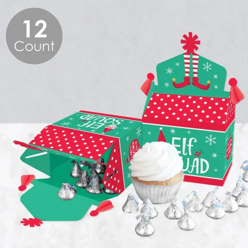 Miniatura 3 de Big Dot of Happiness Elf Squad - Caja de golosinas para fiestas – Cajas de elfo para niños para Navidad y fiesta de cumpleaños – Juego de 12