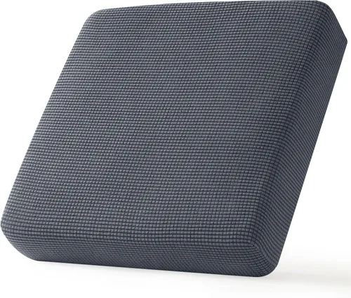 Miniatura 88 de CHUN YI - Funda elástica de cojín para sofá biplaza, funda de asiento de sofá con tela jacquard de elastano (mediana, color marfil blanco)