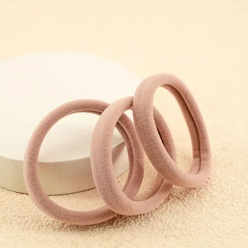 Miniatura 3 de 50 ligas gruesas para el cabello, bandas para el cabello sin costuras, soporte para cola de caballo, bandas suaves para el cabello que no se rompen