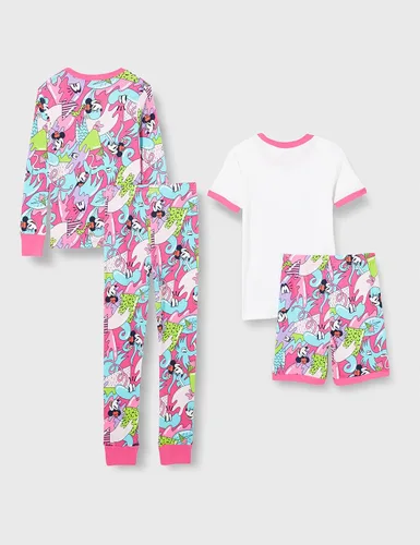 Miniatura 3 de Spotted Zebra Disney Marvel Star Wars Frozen Conjunto de pijama de algodón ajustado para niñas princesas rosablanco minnie talla L