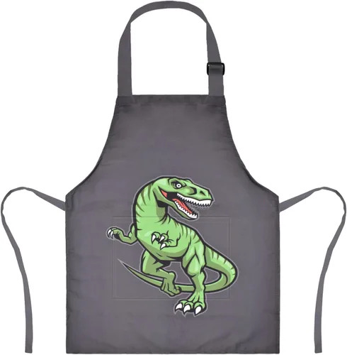 Miniatura 11 de Delantal de Dinosaurio para Niños Varones con Bolsillo, Delantales de Unicornio para Niñas para Cocinar, Pintar, Delantal de Cocina para Niños de 3