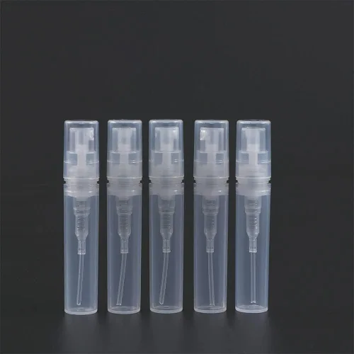 Miniatura 8 de 5 mini botellas de aerosol, 0.1 fl oz, 0.1 fl oz, 0.2 fl oz, botella de spray de plástico vacía de niebla fina, botella de perfume recargable