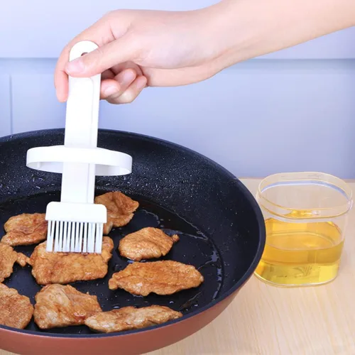 Miniatura 7 de 2 unids cepillo para untar con recipiente resistente al calor salsa aceite cepillo para barbacoa parrilla hornear y pasteles color aleatorio