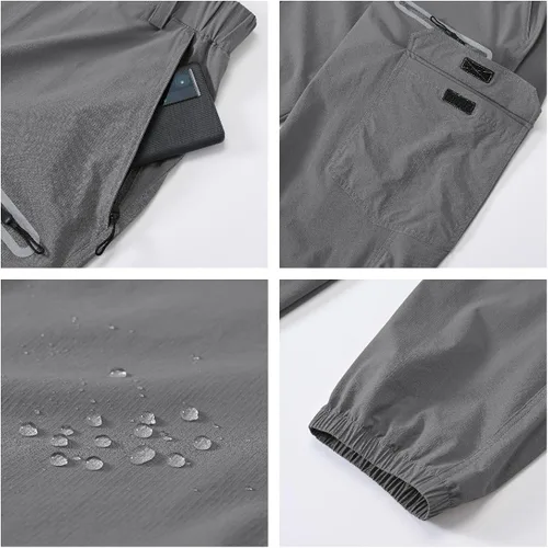 Miniatura 4 de YuKaiChen Pantalones cargo Ripstop, resistentes al agua, para hombre, ligeros, para senderismo, viajes, cintura resistente, pantalones casuales
